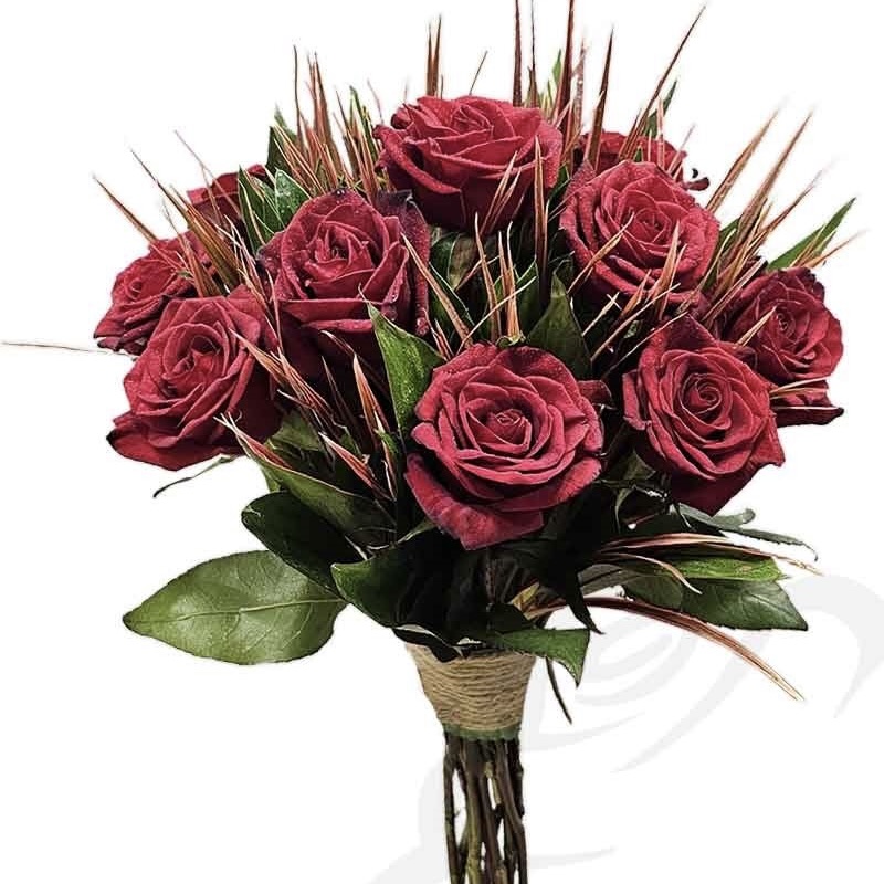 دسته گل رز سوزنی
